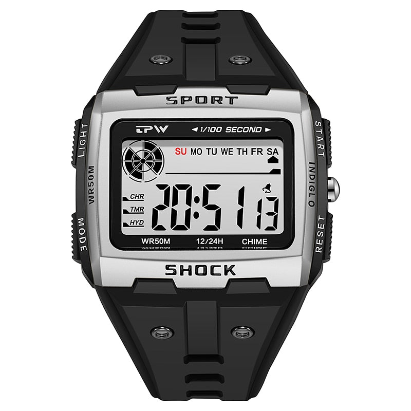 Big Numbers Water Resistant Men Digital Watch