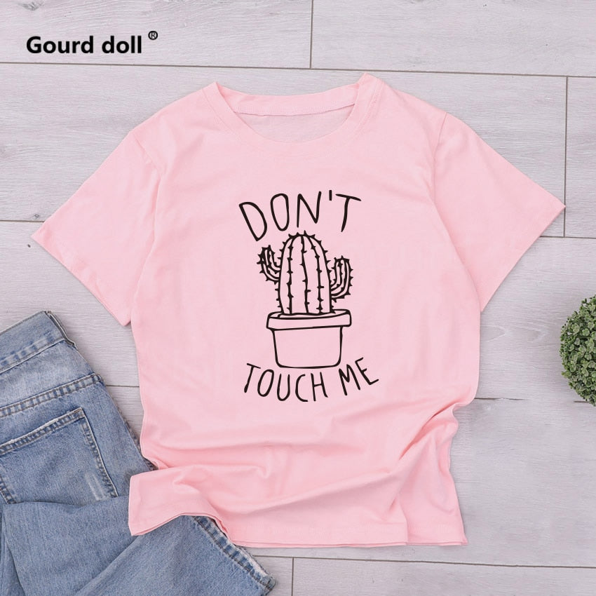 Cactus Printed Round neck T-Shirt Cotton Top Tee