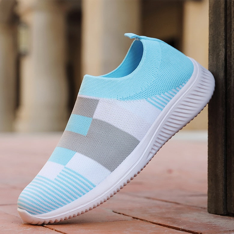 Women Shoes Vulcanized Zapatillas Mujer Knitted Sneakers - Jeglowstore