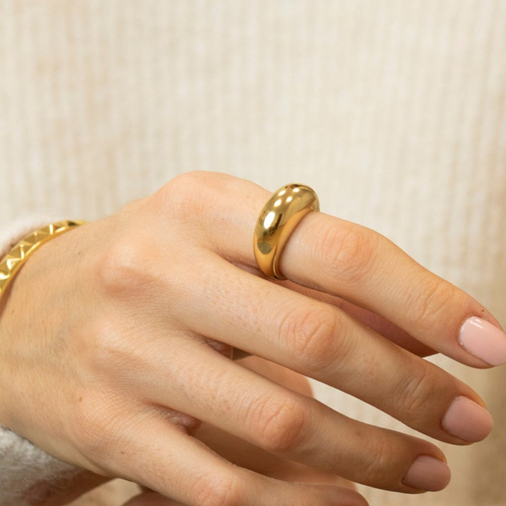 e-Manco Fashion Simple Stainless Steel Ring