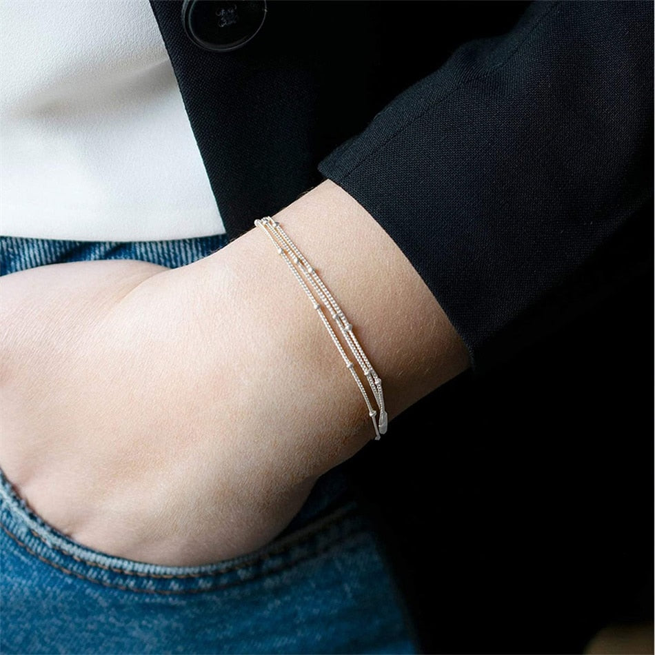 JUJIE 316L Stainless Steel Ball Chain Bracelet