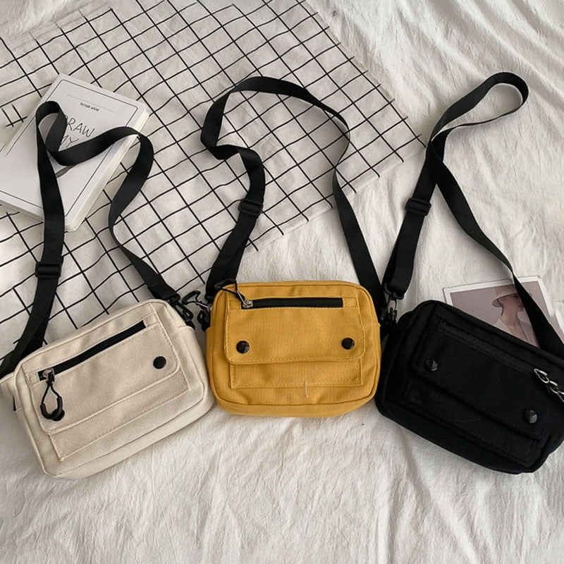 Women Canvas Bag Japan Style Girl Small Bag - Jeglowstore