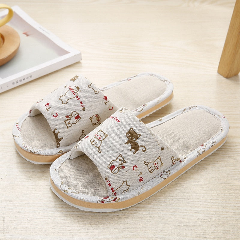 Autumn Winter Women's Home Non-Slip Foam Flip Flops