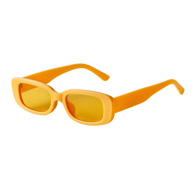 Emosnia Women Man Fashion Small Rectangle Candy Shades Sunglasses