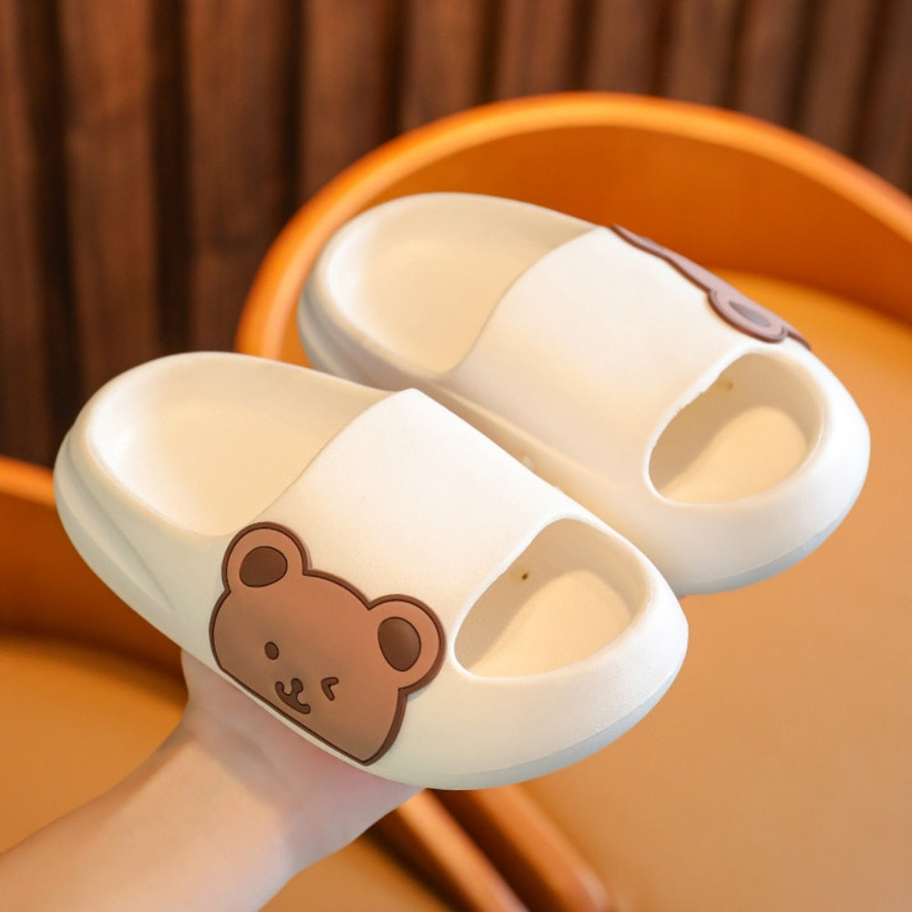 Beach Thick Flip Flops EVA Soft Slippers For Boys Girls
