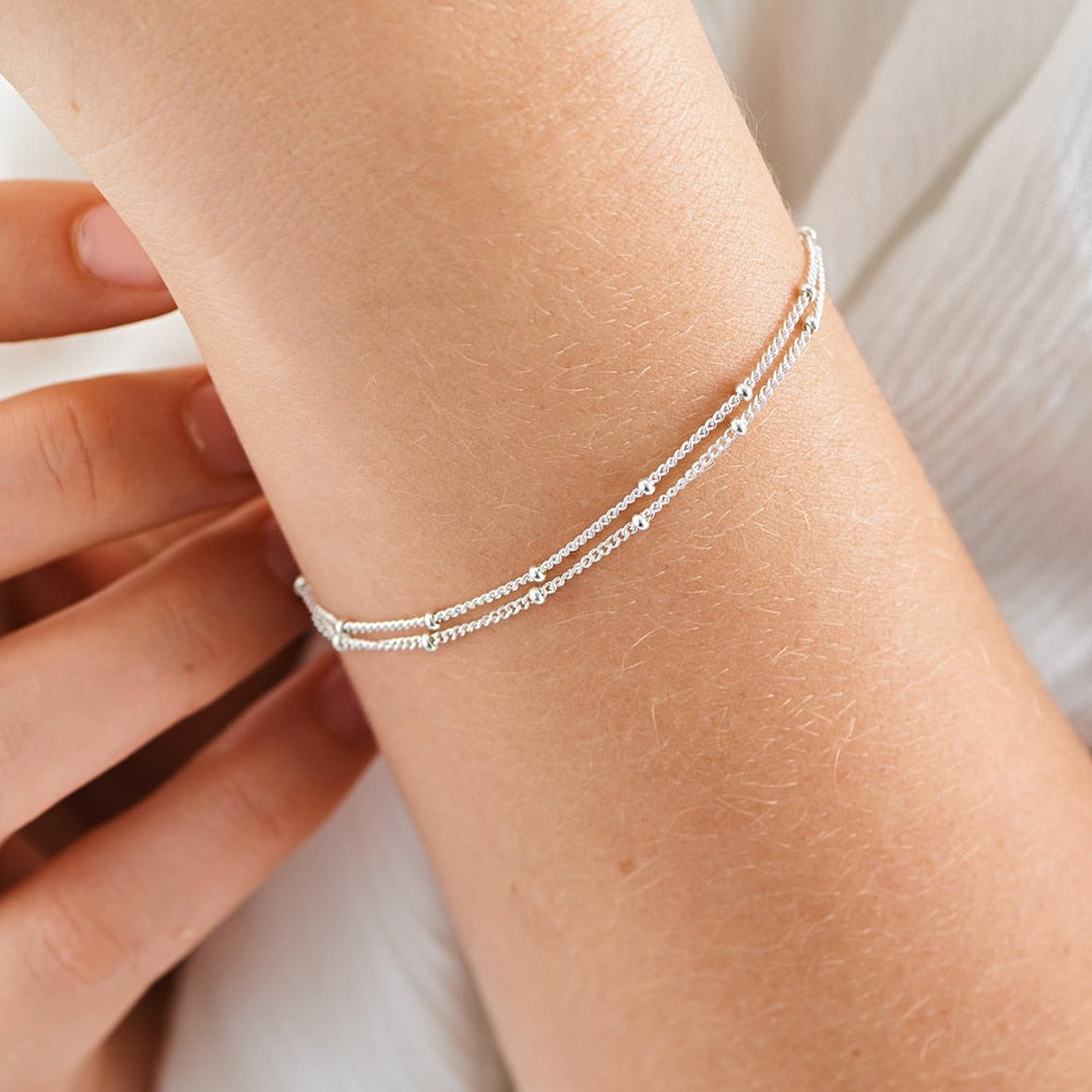 JUJIE 316L Stainless Steel Ball Chain Bracelet