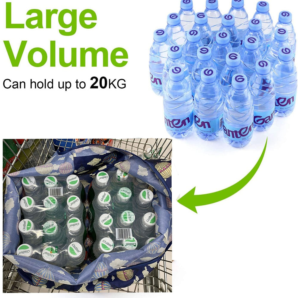 Reusable Large Cartoon Folding Washable Shopping Bag - Jeglowstore