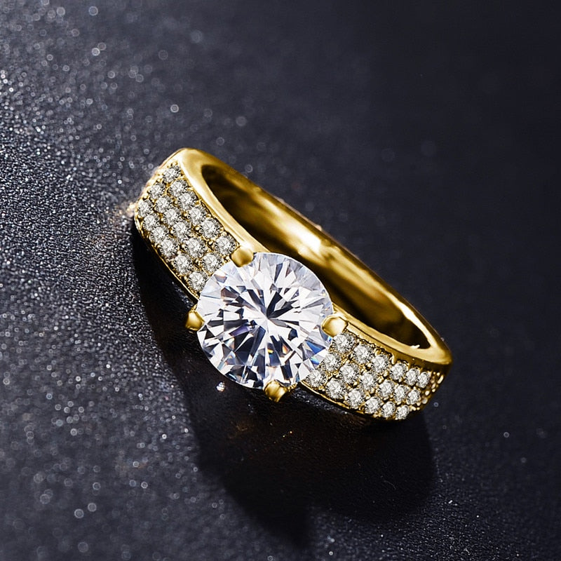 Allergy Free Pure Yellow Gold Color Tibetan Silver Ring