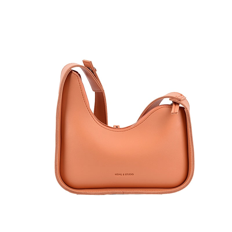 Luxury Leather Satchels Wide Straps Crossbody Bag