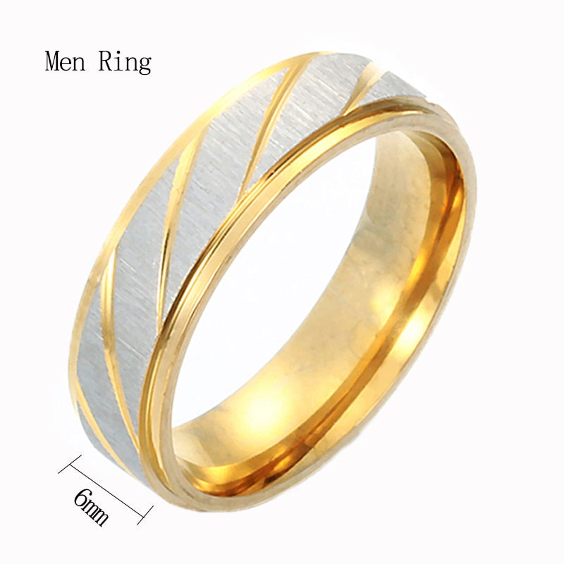 Spark Titanium Steel Personalize Engrave Ring