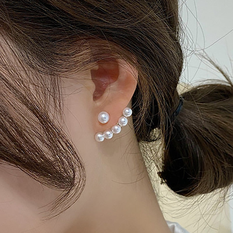 LATS Irregular U-shaped Gold Color Earrings