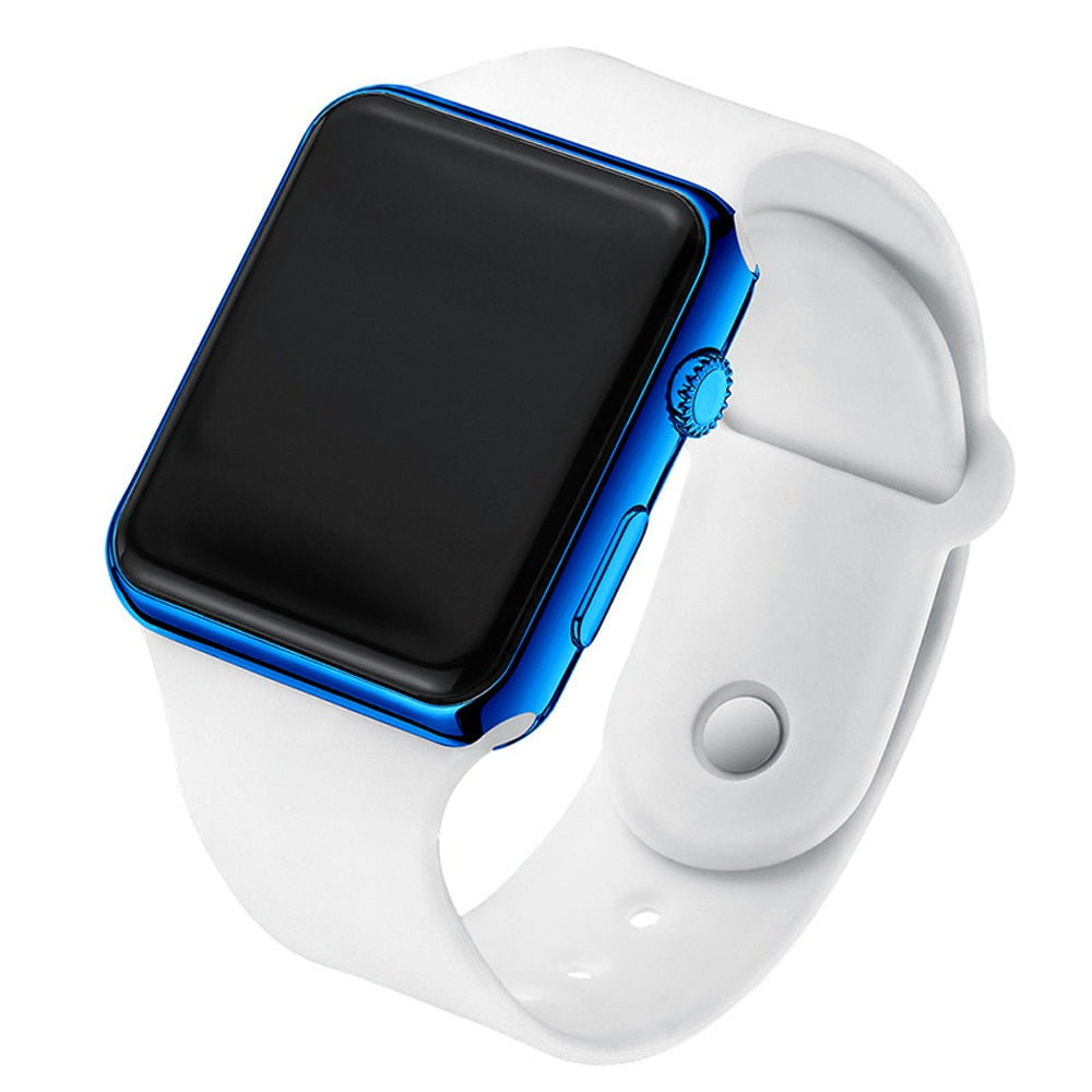 Electronic LED Digital Fashion Casual Simple Silicone Female Watch