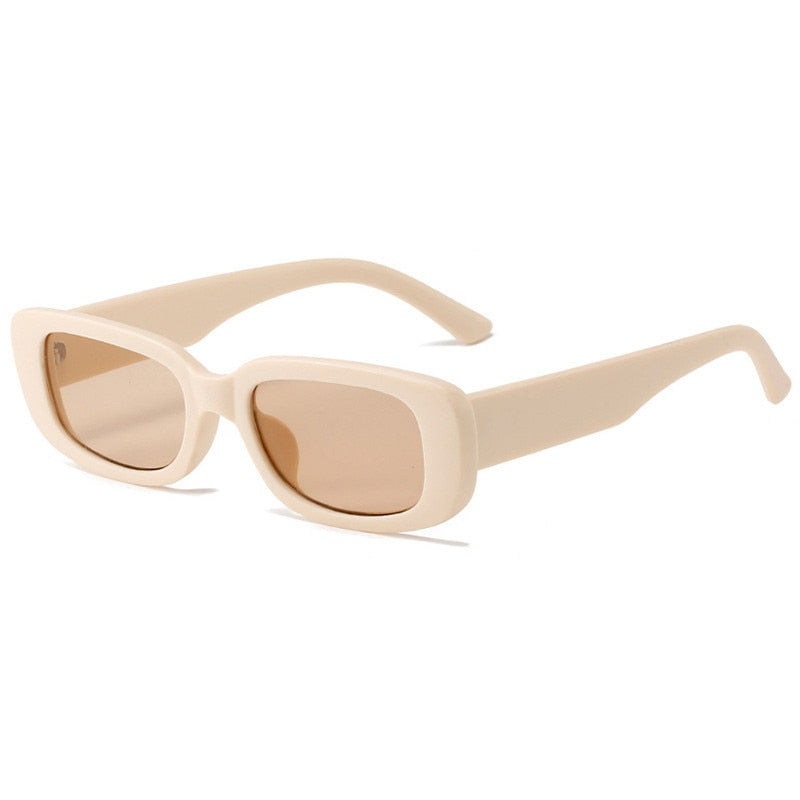 Emosnia Women Man Fashion Small Rectangle Candy Shades Sunglasses