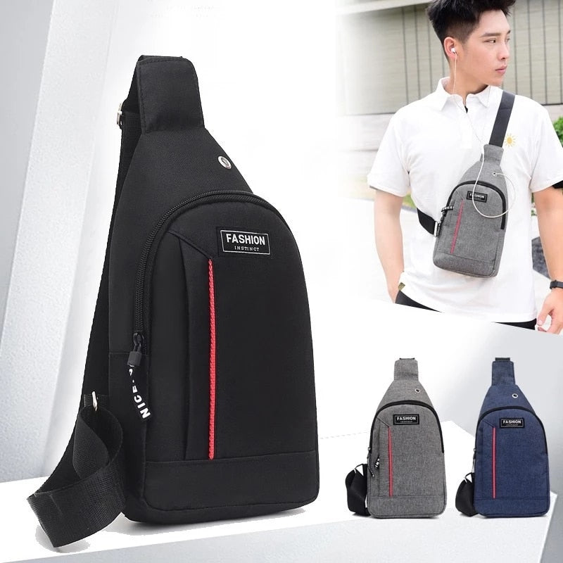 Nylon Waist Packs Sling Bag Crossbody Canvas Bag