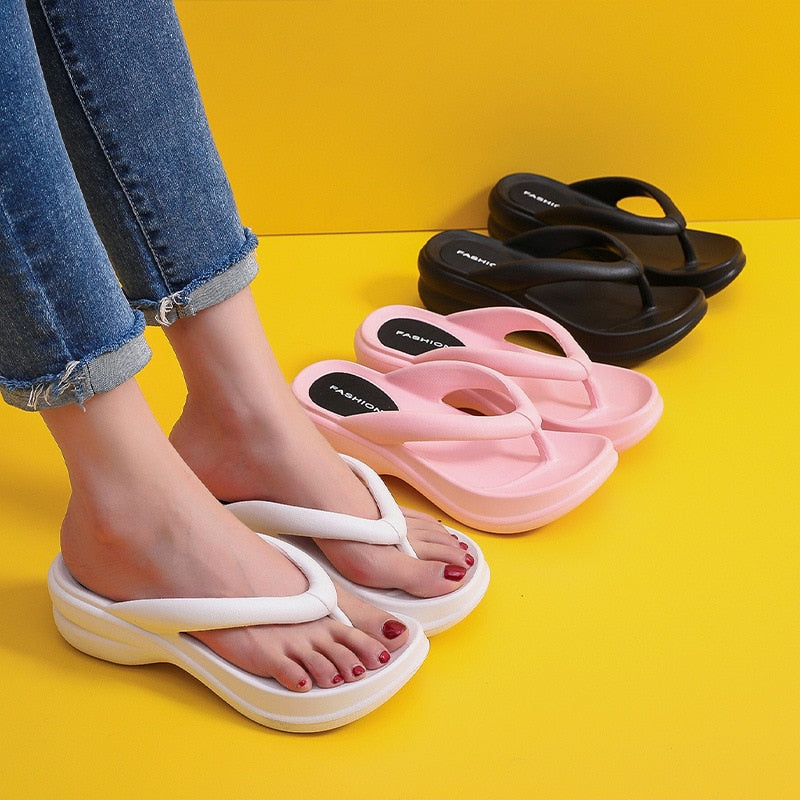 EVA Soft Sides Shoes Garden Shoes Wedges Flip Flops