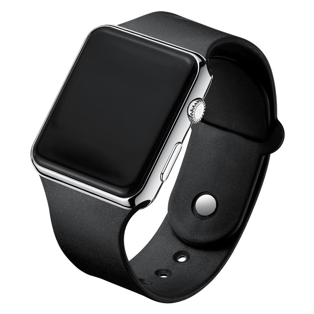 Electronic LED Digital Fashion Casual Simple Silicone Female Watch