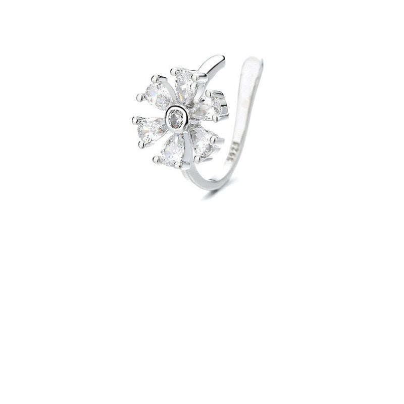 1 pcs Charming Line Zircon Clip Earrings Without Piercing