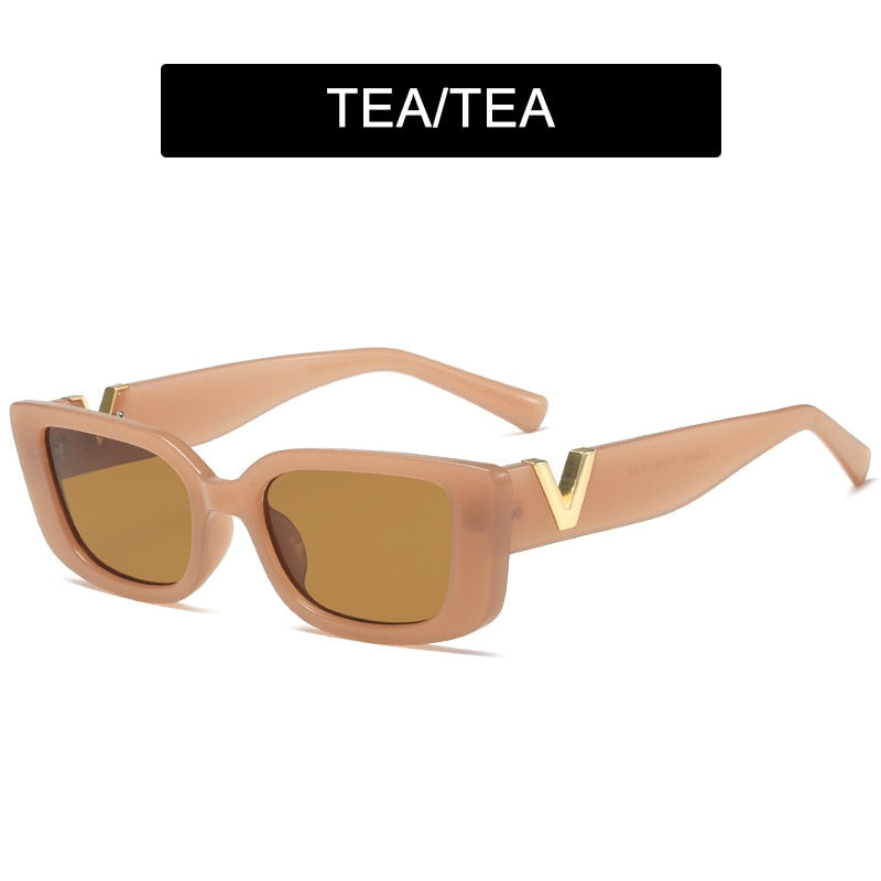 HOOBAN Luxury Fashion Cat Eye Classic Rectangle Sunglasses