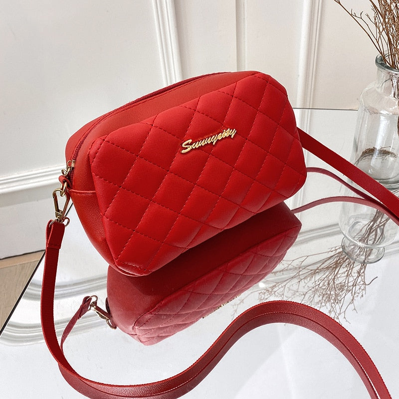New Fashion Tassel Trend Lingge Embroidery Small Messenger Bag For Women