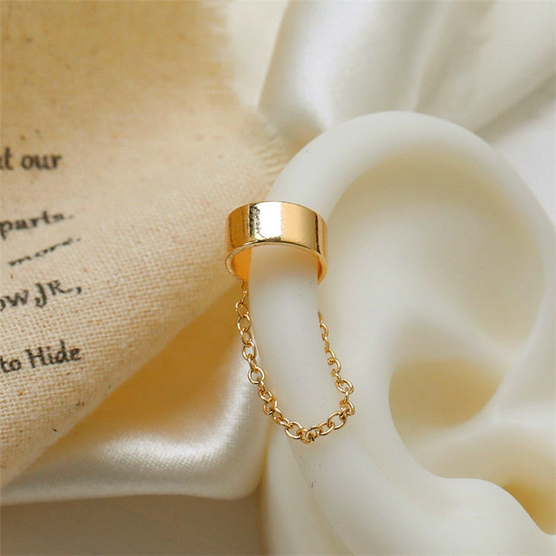 LATS Simple Non-Piercing Ear Cuff Earrings