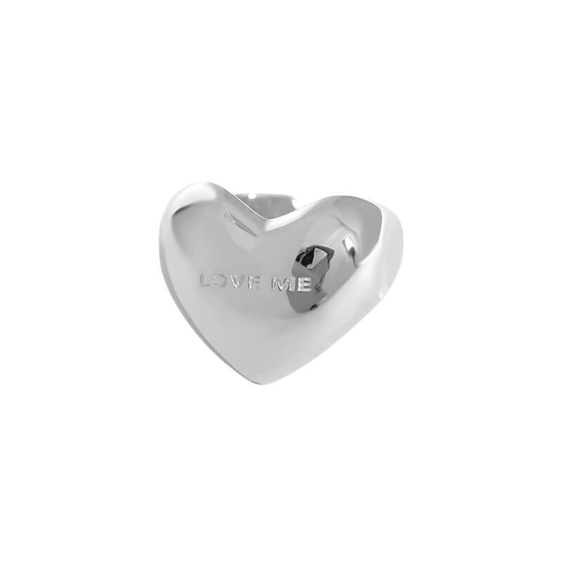FOXANRY Silver Color Elegant Simple Smooth LOVE Heart Party Ring
