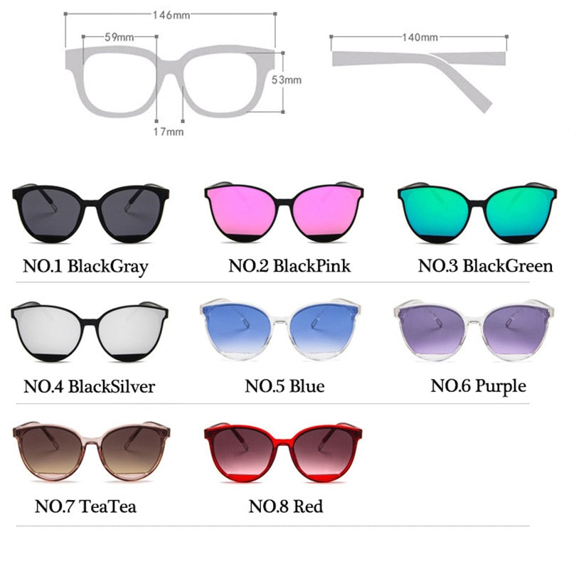 Luxury LeonLion Cateye Vintage Sunglasses