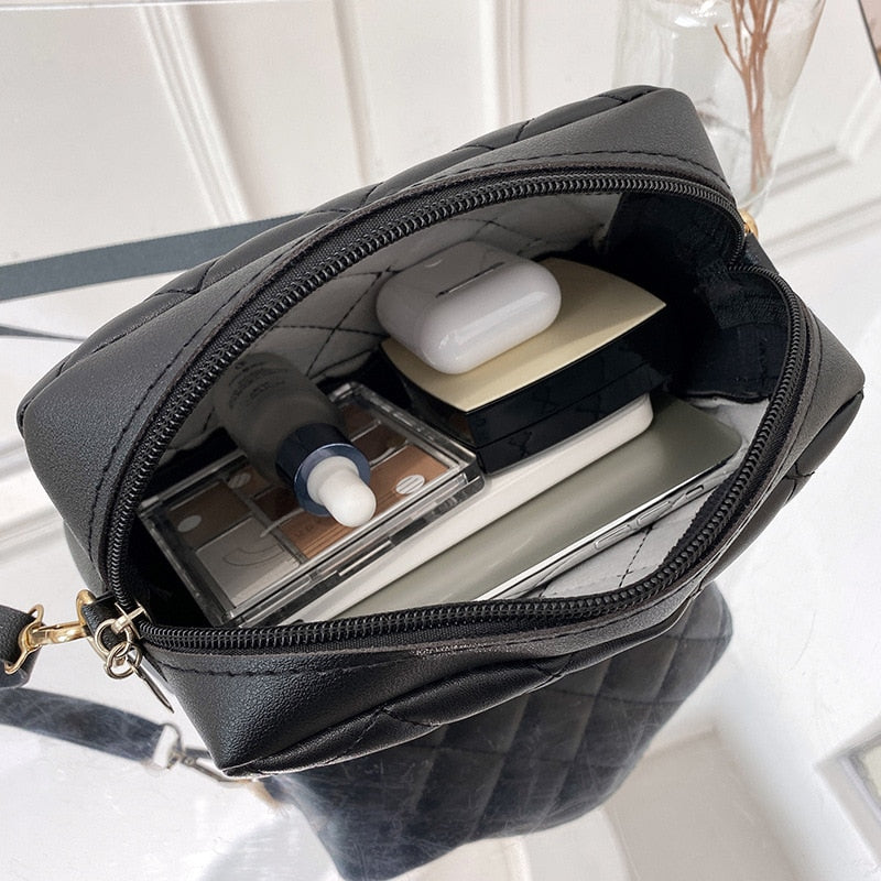 New Fashion Tassel Trend Lingge Embroidery Small Messenger Bag For Women