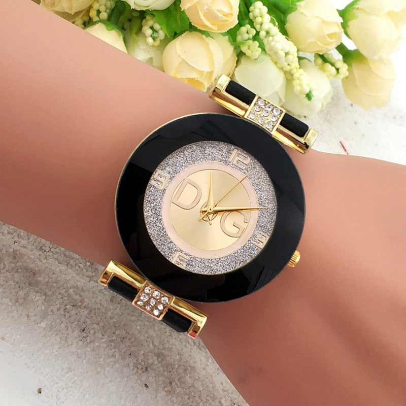 Minimalist Design Big Dial Silicone Strap Wristwatch