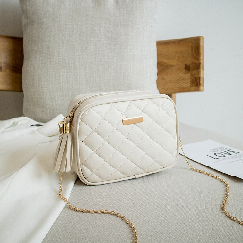 assel Trend Lingge Embroidery Camera Female Shoulder Bag