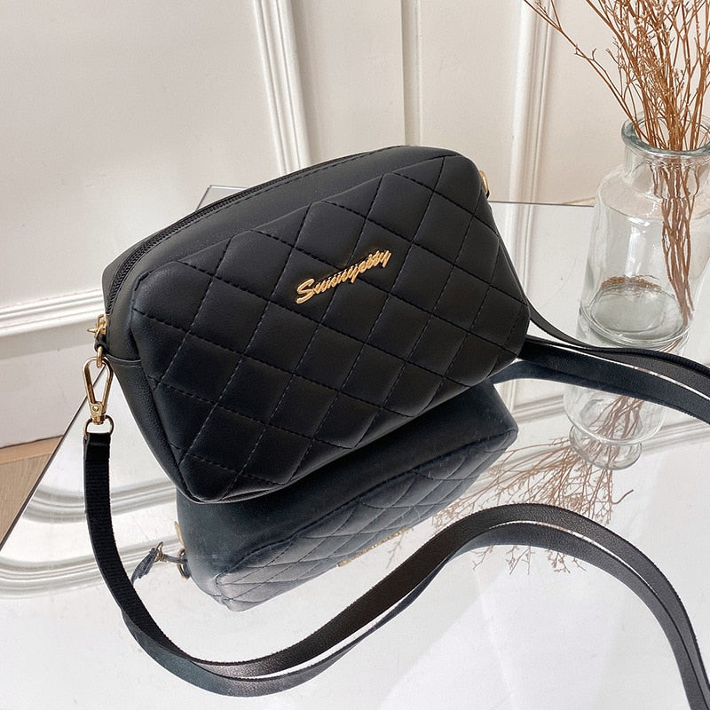 assel Trend Lingge Embroidery Camera Female Shoulder Bag