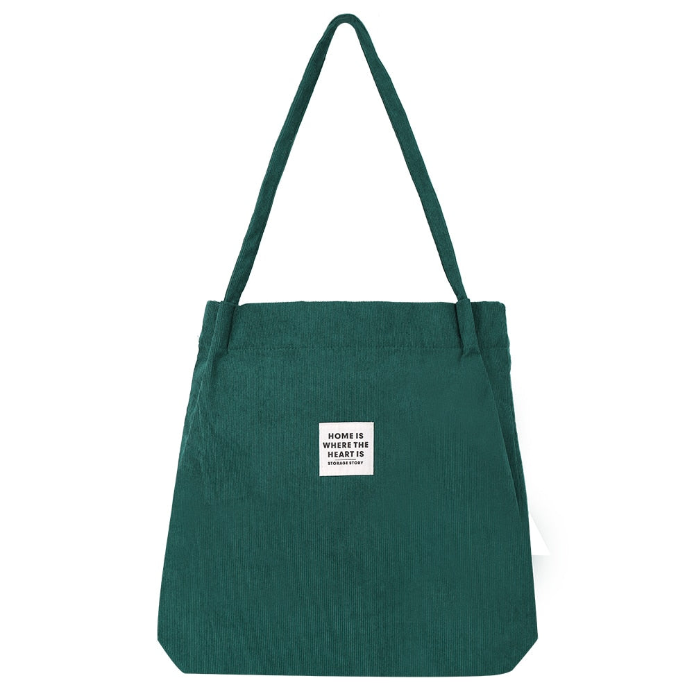 Corduroy Bag for Women Shopper Handbags