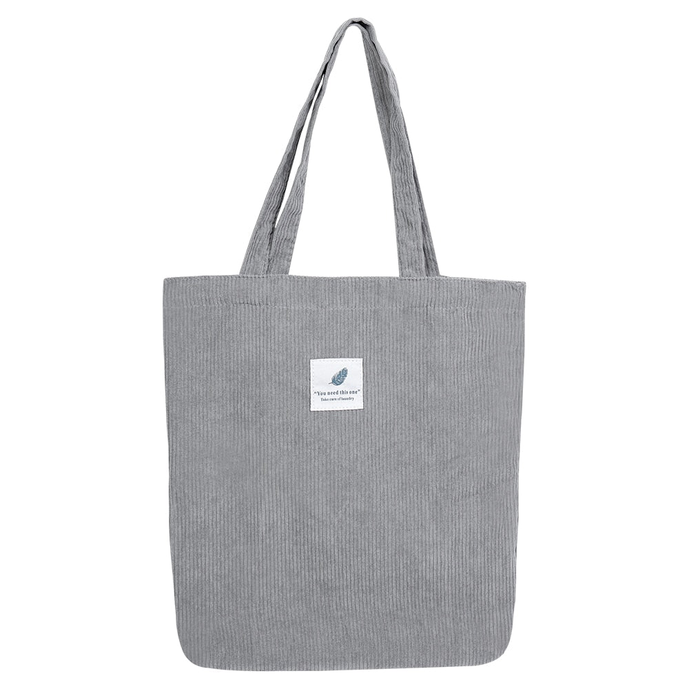 Corduroy Bag for Women Shopper Handbags