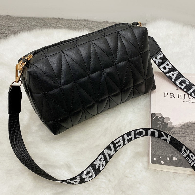 assel Trend Lingge Embroidery Camera Female Shoulder Bag