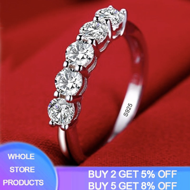 Gold Color Tibetan Silver Round 8mm 2ct Cubic Zircon Ring