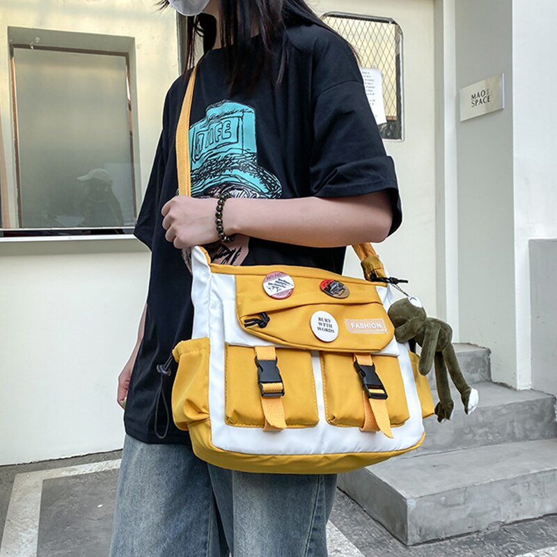 Youth Nylon Canvas Messenger Bag