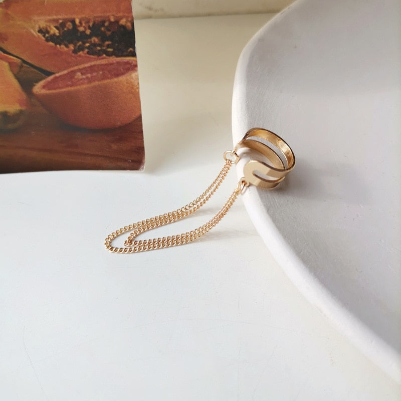 LATS Simple Non-Piercing Ear Cuff Earrings