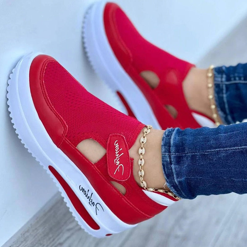 Ladies Hollow Out Sports Shoes