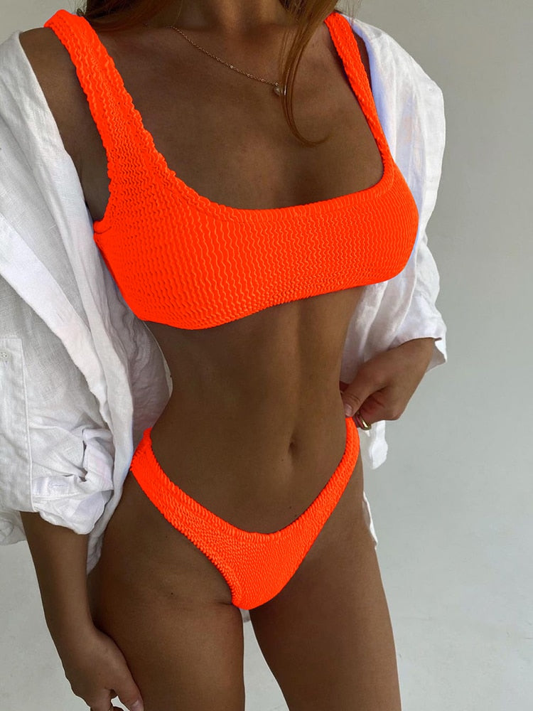 Push Up Bikini Set Thong Brazilian Bathing Suit