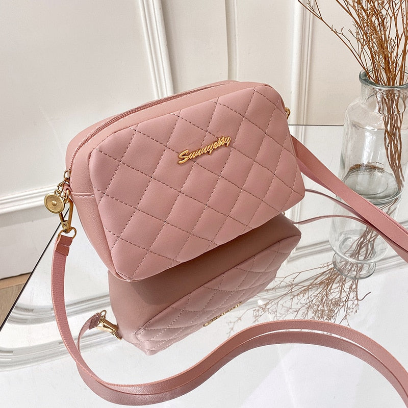 assel Trend Lingge Embroidery Camera Female Shoulder Bag