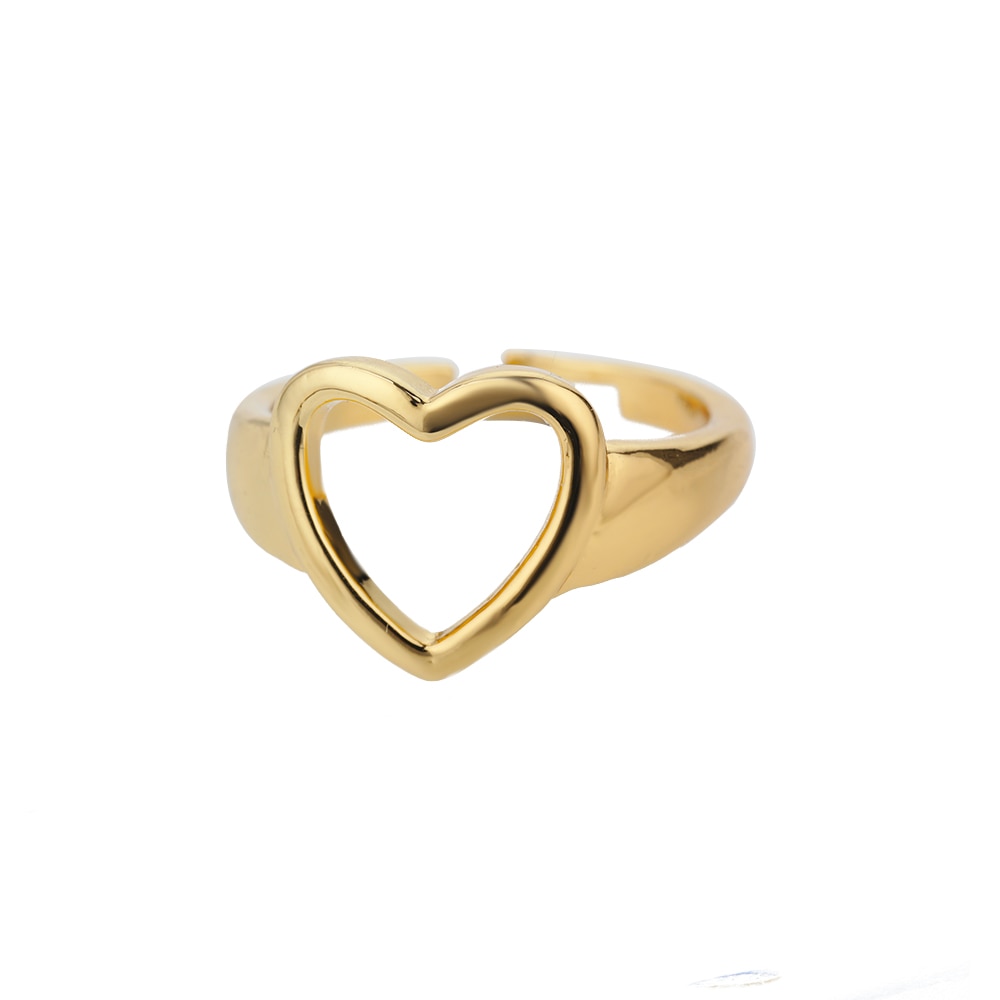 Fashion Star Stainless Steel Zircon Round Irregular Adjustable Ring