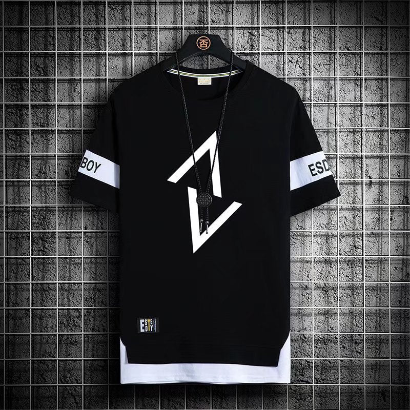 Japan Fashion Summer Streetwear Print Short Sleeve T-Shirt