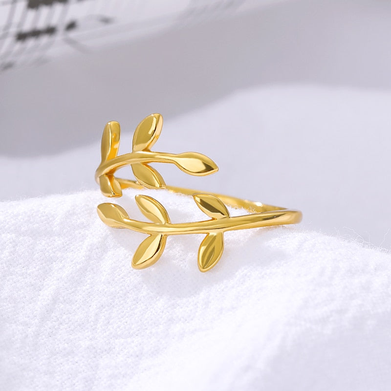 Fashion Star Stainless Steel Zircon Round Irregular Adjustable Ring