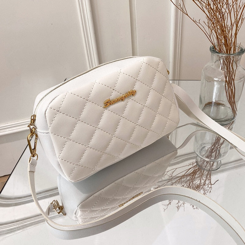 assel Trend Lingge Embroidery Camera Female Shoulder Bag