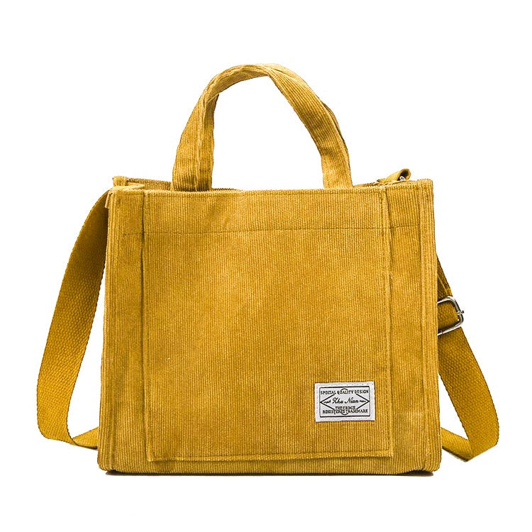 Corduroy Bag for Women Shopper Handbags
