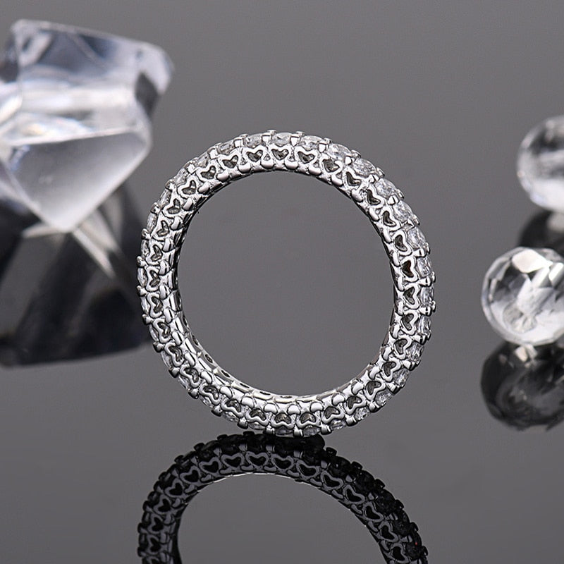 S925 Silver Cubic Zirconia Ring