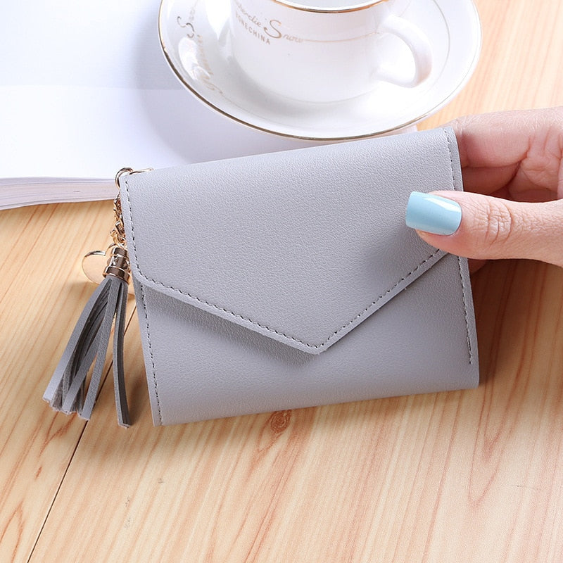 Short Tassel Wallet Women