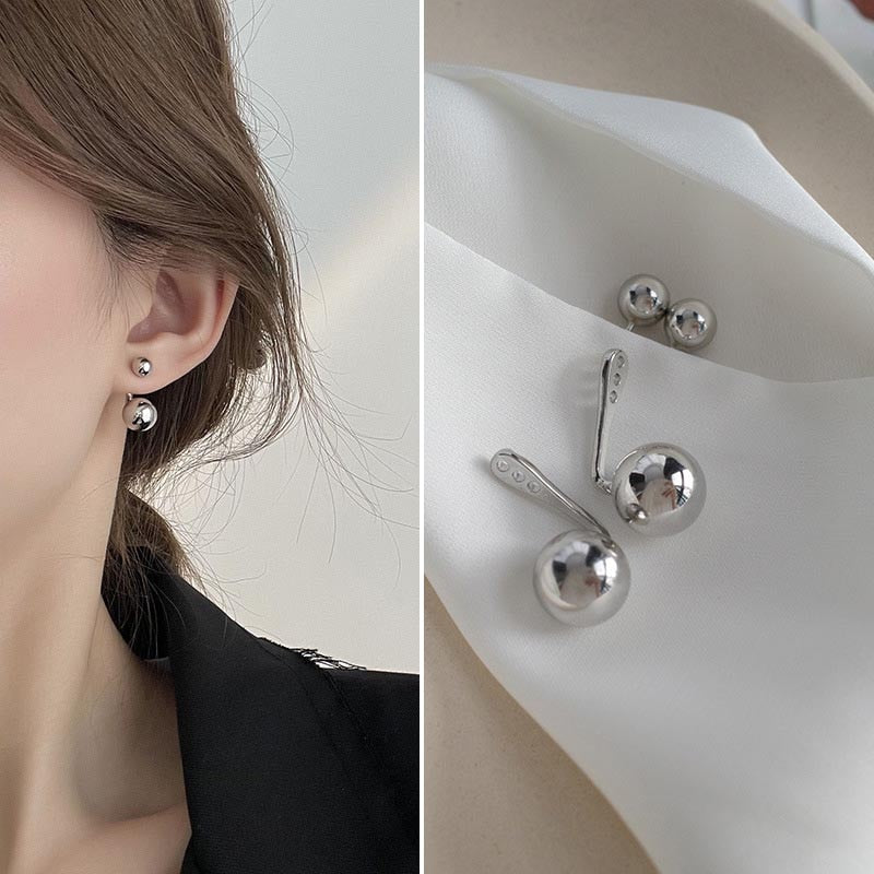 Korean Four-Prong Setting CZ Earing Claw Ear Hook Clip