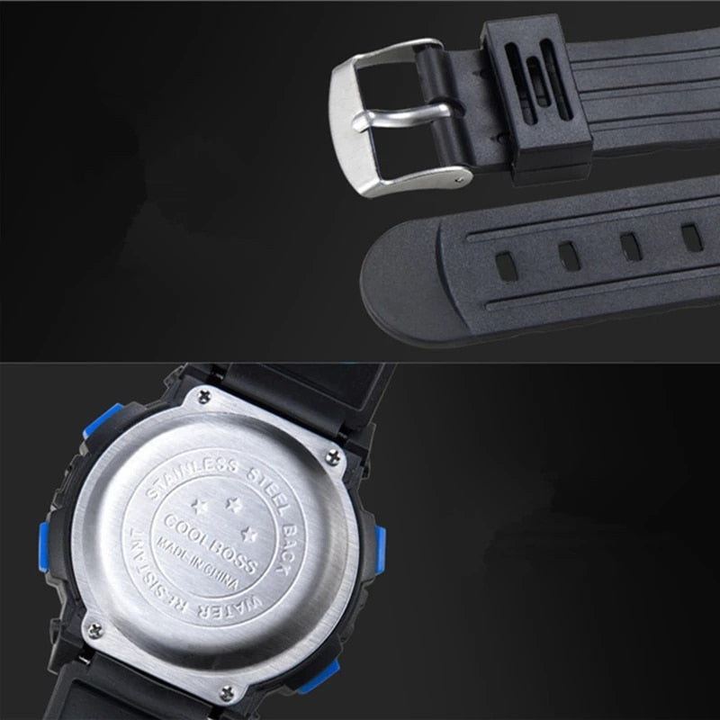 Color Luminous Dial Life Waterproof Multi-function Electronic Watch For Boys And Girls