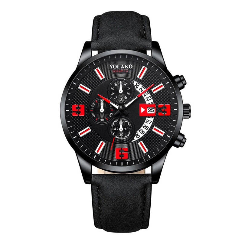 Mens Fashion Stainless Steel Mesh Belt Quartz Wrist Watch