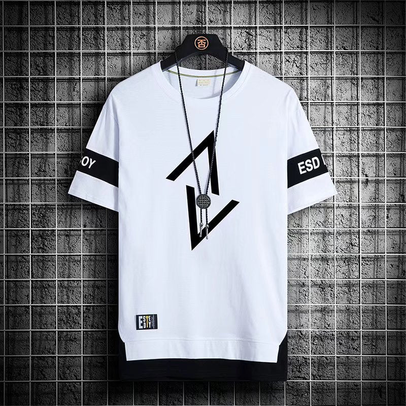 Japan Fashion Summer Streetwear Print Short Sleeve T-Shirt